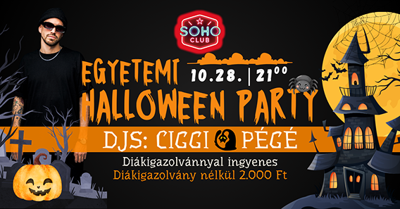 EGYETEMI HALLOWEEN PARTY